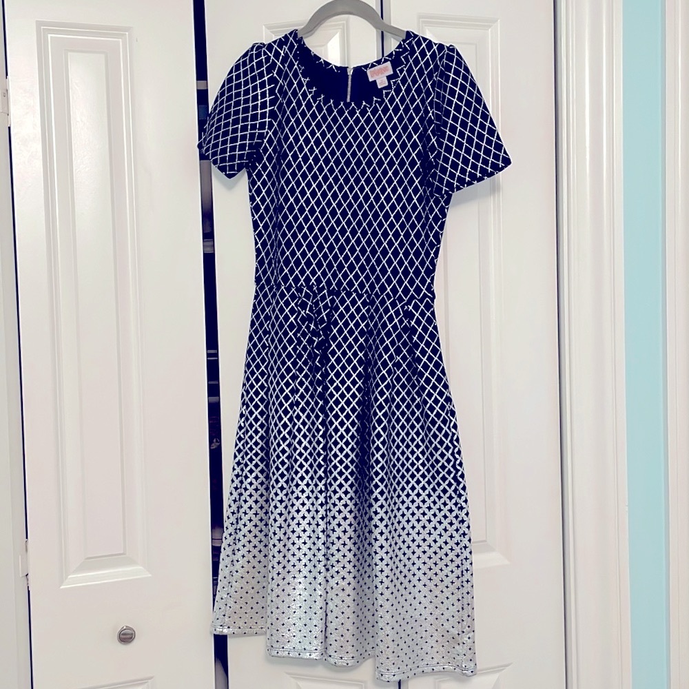 Navy Lularoe elegant dress